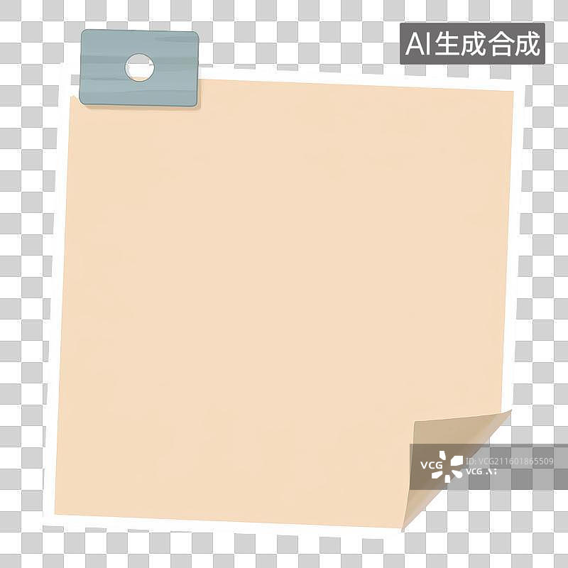 【AI数字艺术】空白便签纸图片素材