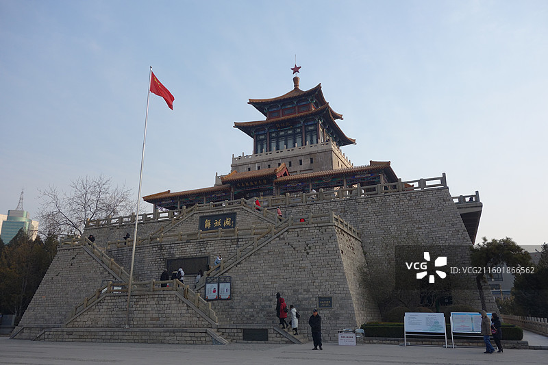 山东省济南市历下区解放阁图片素材