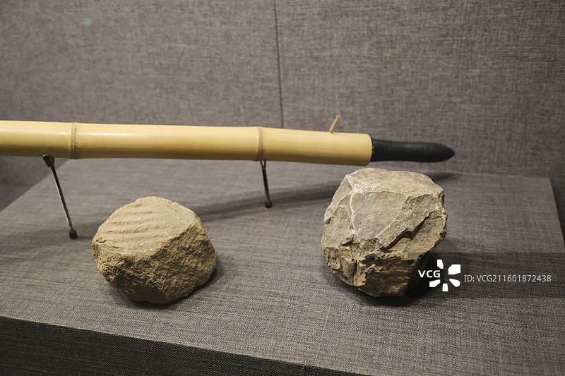 突火枪 抛石机炮弹邯郸市博物馆甘丹风华邯郸历史文化陈列图片素材