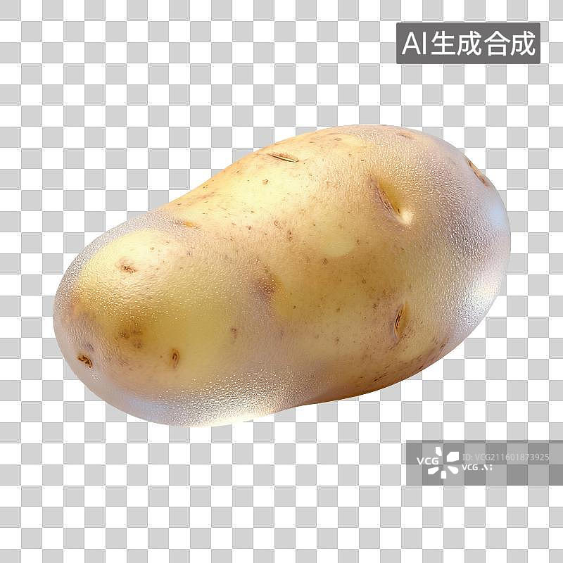 【AI数字艺术】一颗新鲜的土豆图片素材