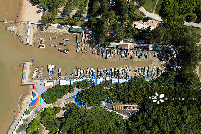 广州市南沙区蒲州渔港、蒲洲花园图片素材