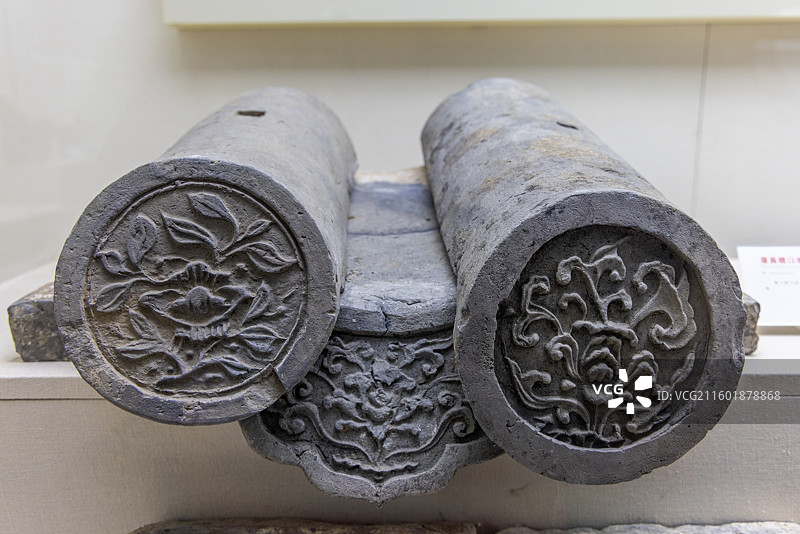 武当博物馆 明代 建筑构件 屋面檐口组合图片素材