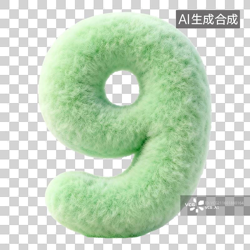 【AI数字艺术】3D卡通毛绒绒长毛彩色数字图片素材