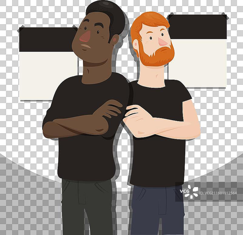 停止种族歧视，男性力量图片素材