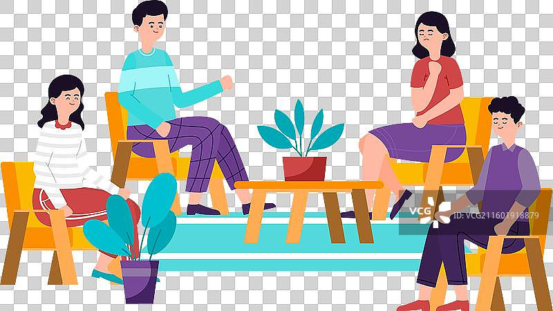 团体治疗图片素材