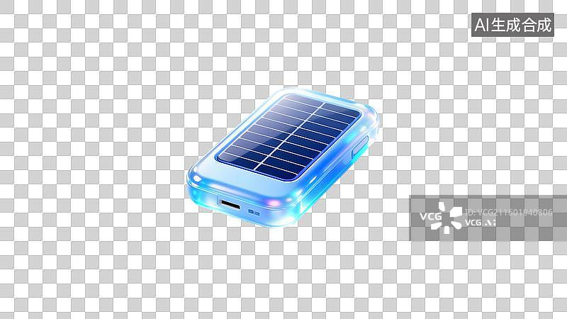 【AI数字艺术】便携式户外太阳能充电器图片素材