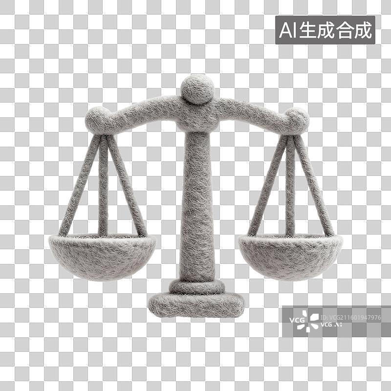【AI数字艺术】毛绒质感的天秤座图片素材