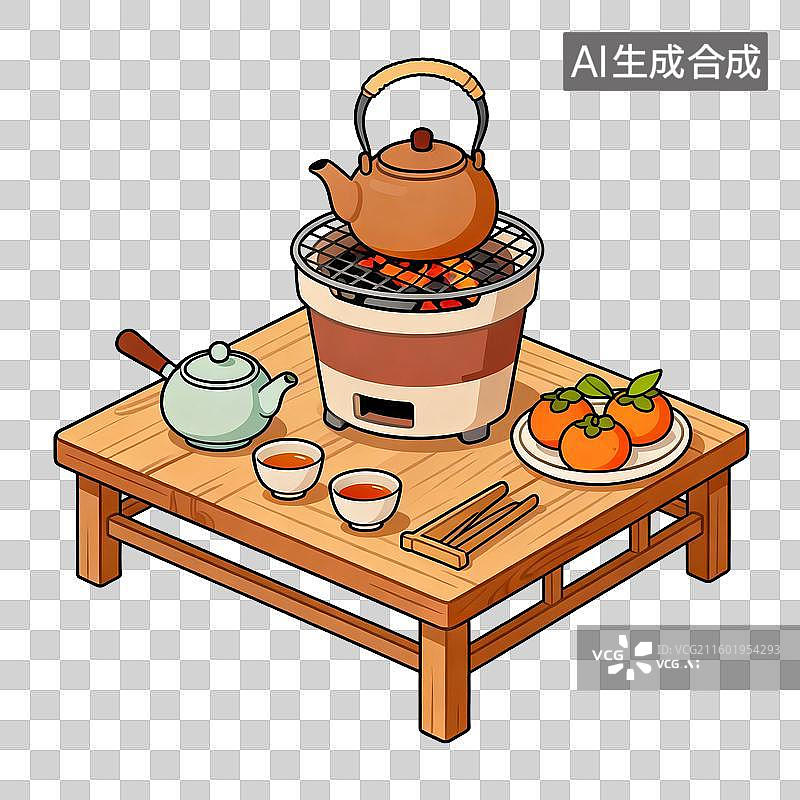 【AI数字艺术】传统日式茶道场景图片素材