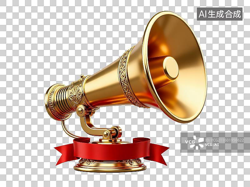 【AI数字艺术】电商购物促销元素复古喇叭免抠设计素材图片素材