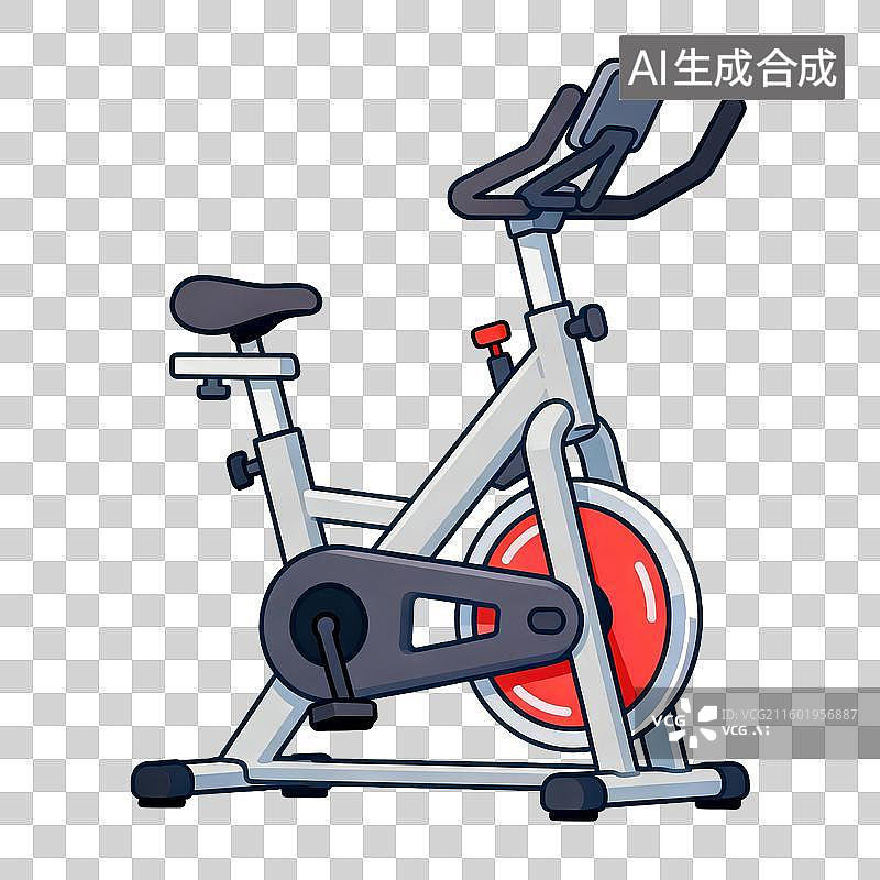 【AI数字艺术】室内健身自行车图片素材