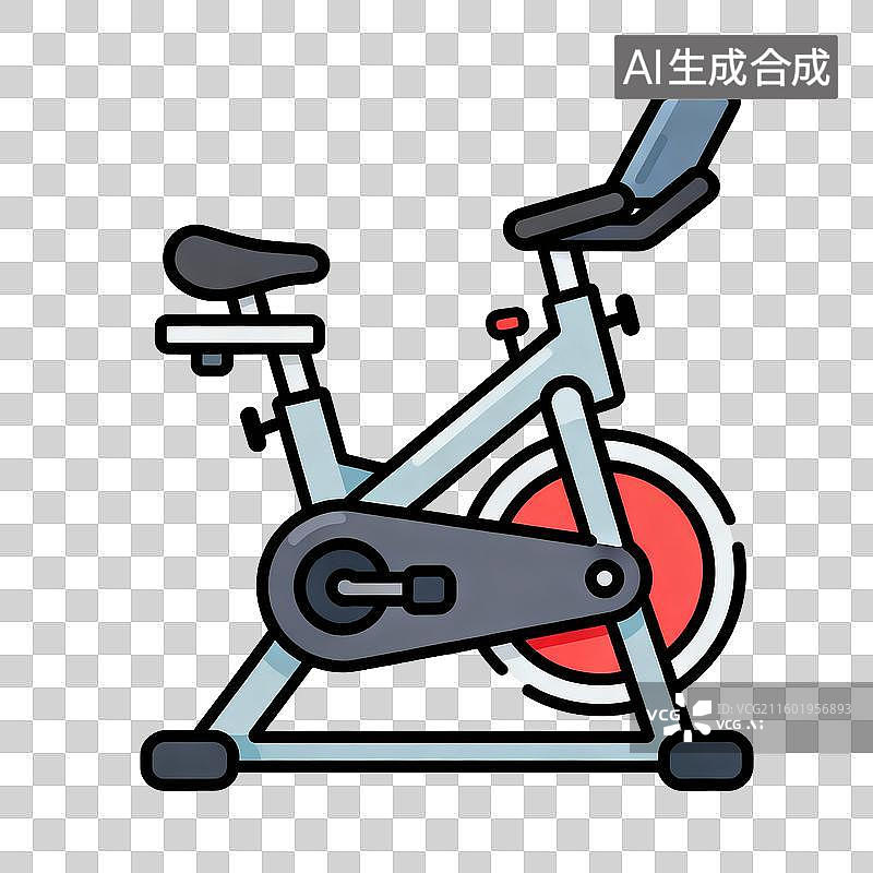 【AI数字艺术】室内健身自行车图片素材