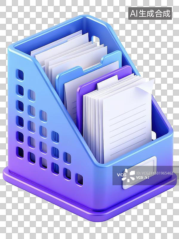 【AI数字艺术】商业办公文件夹元素图片素材