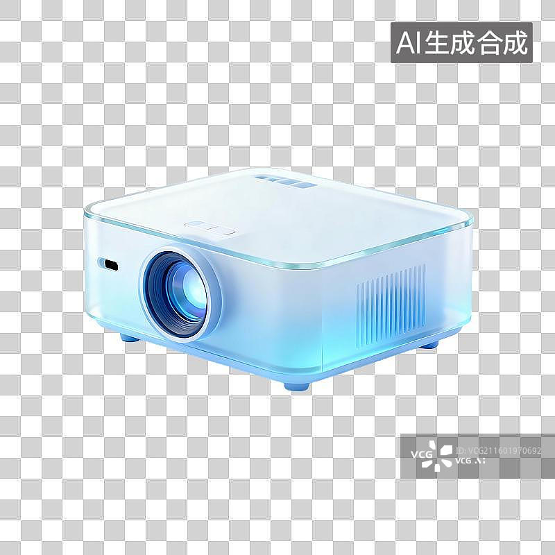 【AI数字艺术】简约现代科技风磨砂玻璃建模元素图片素材