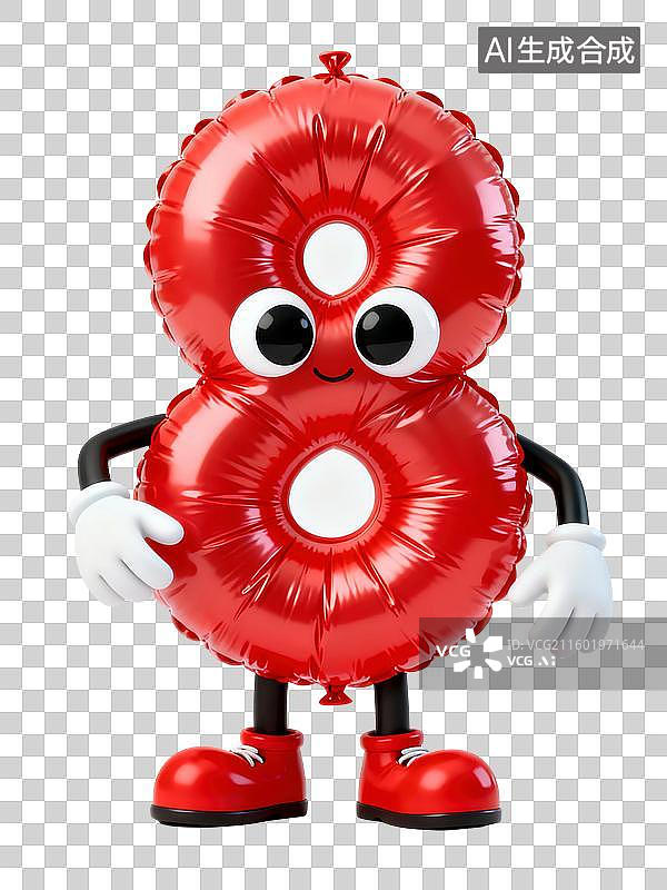 【AI数字艺术】艺术立体数字卡通插画图片素材