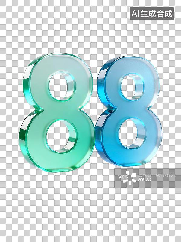 【AI数字艺术】艺术立体数字卡通插画图片素材