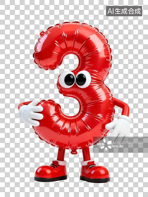 【AI数字艺术】艺术立体数字卡通插画图片素材