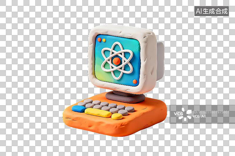 【AI数字艺术】可爱童趣粘土风格元素建模图片素材