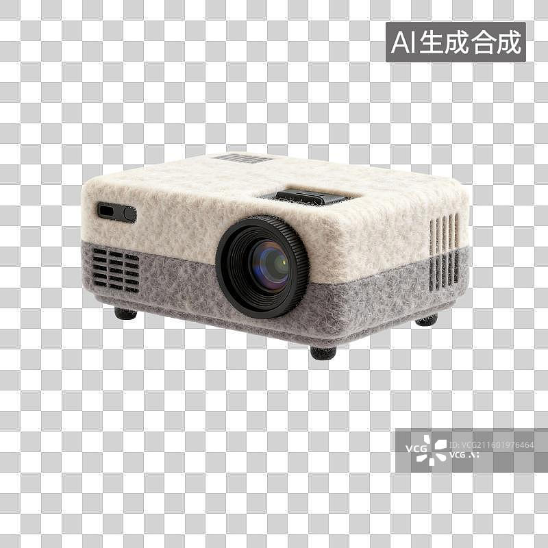 【AI数字艺术】毛毡风格的现代投影仪图片素材
