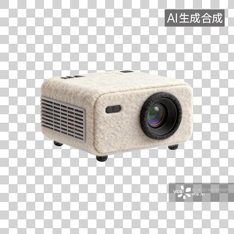 【AI数字艺术】毛毡风格的现代投影仪图片素材