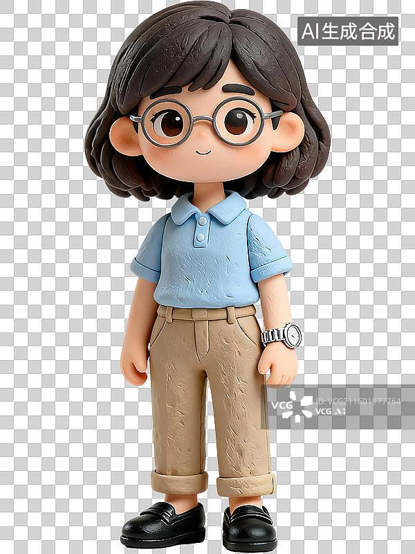 【AI数字艺术】mbti理论职业心理性格测试分析师NT型人格INTP逻辑学家类型内向直觉思考知觉3D手工超轻黏土风格图片素材