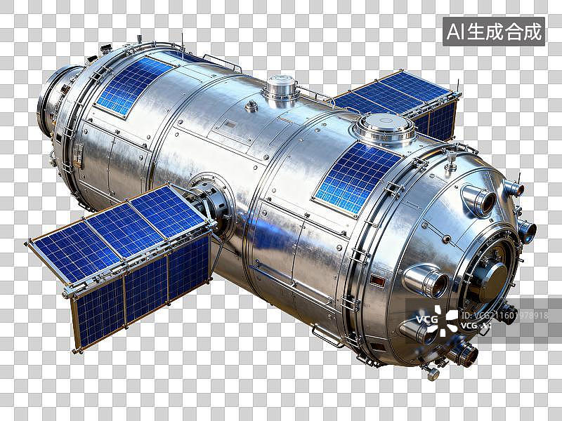 【AI数字艺术】3D 太空舱 空间站 航天科技科幻免抠素材图片素材