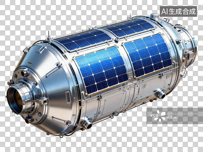 【AI数字艺术】3D 太空舱 空间站 航天科技科幻免抠素材图片素材