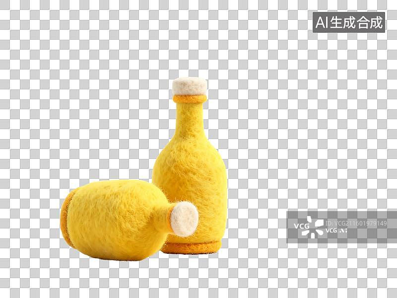 【AI数字艺术】可爱童趣毛毡风格建模元素图片素材