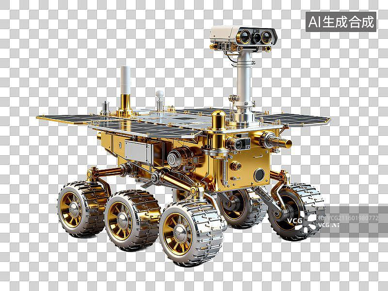 【AI数字艺术】新科技科幻火星车太空探测器免抠设计素材图片素材