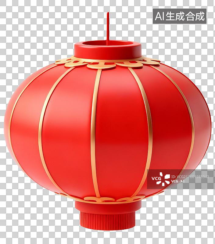 【AI数字艺术】中国节日年俗春节卡通3D立体设计素材免扣元素图片素材