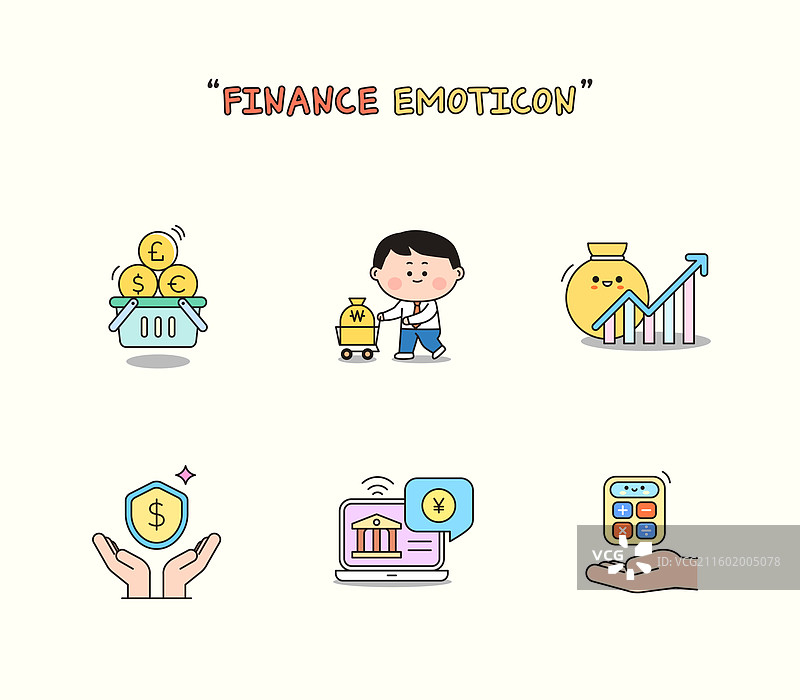 插画、图标、金融、投资、投资图片素材