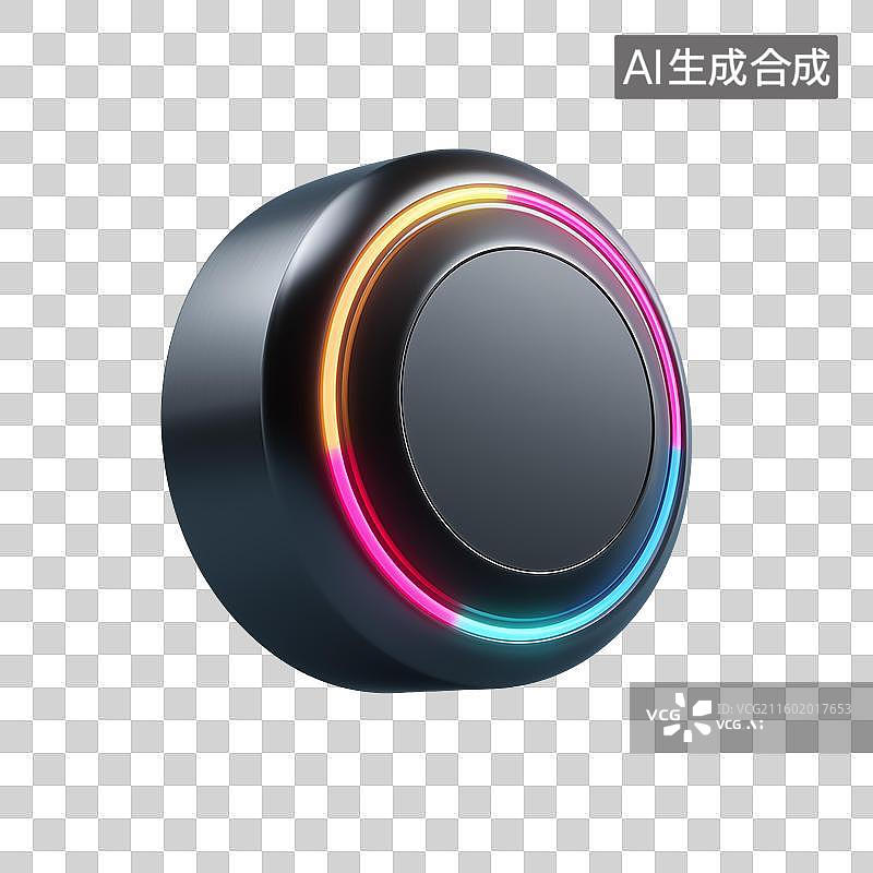 【AI数字艺术】金属控制按钮图片素材