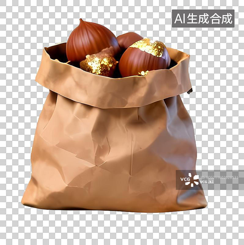 【AI数字艺术】圣诞节3D立体物件免抠元素图片素材