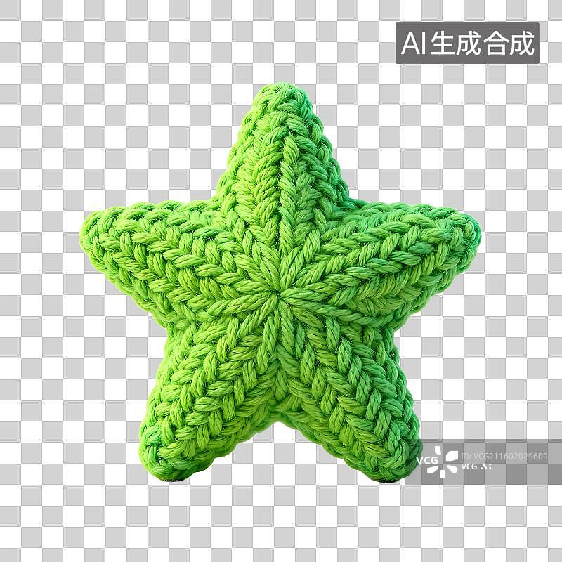 【AI数字艺术】可爱童趣毛线针织风格元素建模图片素材