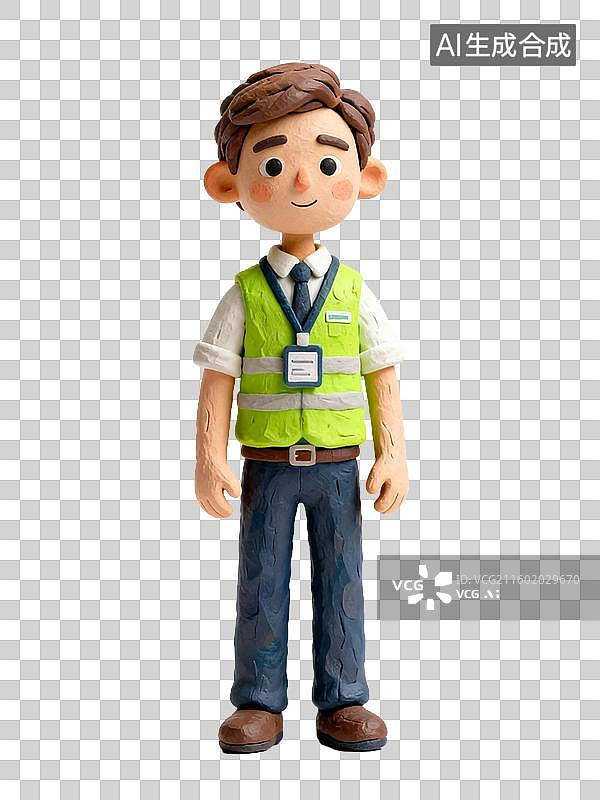 【AI数字艺术】3d粘土的员工形象图片素材