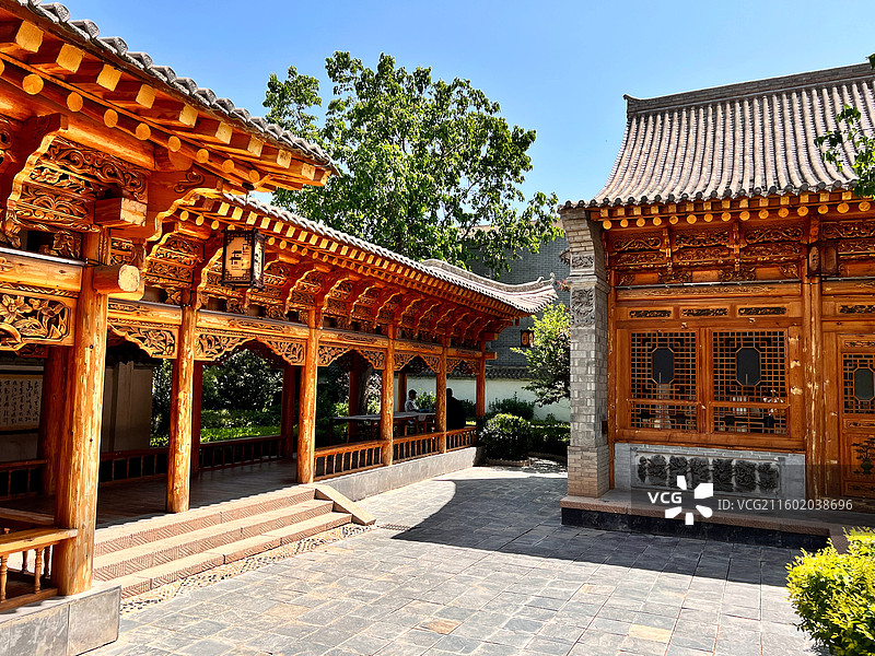 甘肃临夏八坊十三巷河州书院图片素材