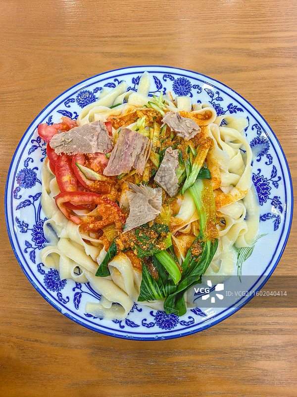 凉拌刀削面图片素材