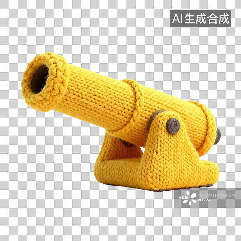 【AI数字艺术】可爱童趣毛线针织风格元素建模图片素材