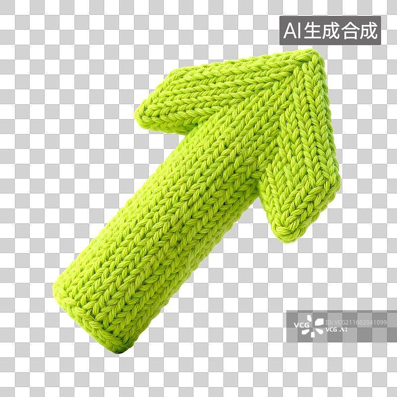 【AI数字艺术】可爱童趣毛线针织风格元素建模图片素材
