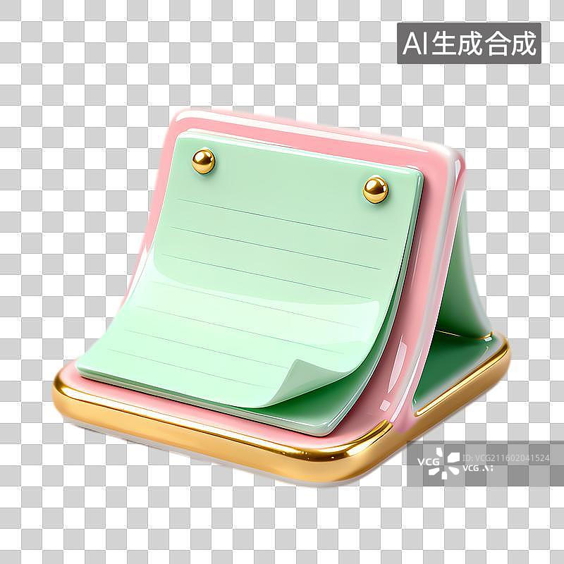 【AI数字艺术】色彩鲜艳的便签记事本图片素材