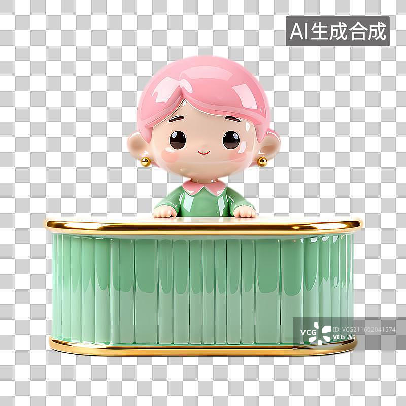 【AI数字艺术】可爱人物桌面摆饰图片素材