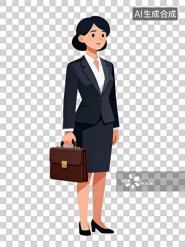 【AI数字艺术】身穿正装的保险代理人图片素材