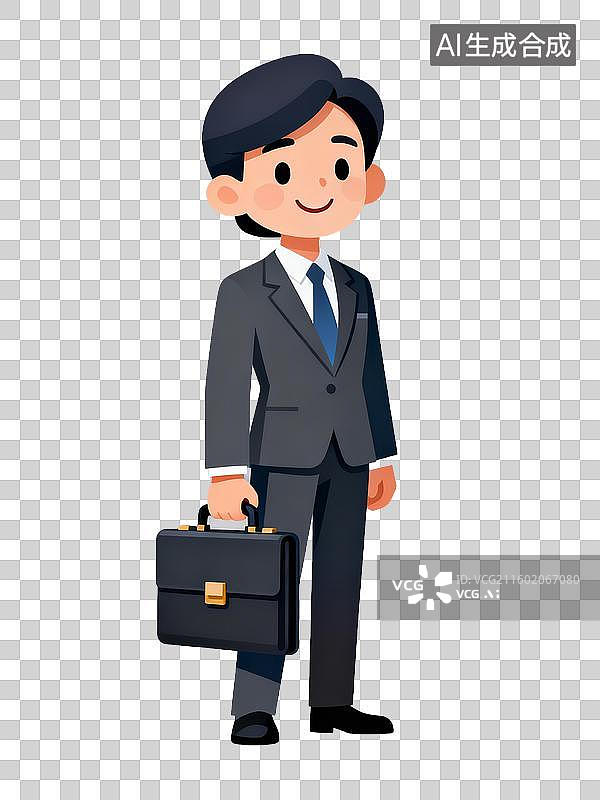 【AI数字艺术】身穿正装的保险代理人图片素材