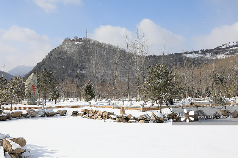 五台山大雪白茫茫冰天雪地红墙寺庙建筑千里冰封万里雪飘塔院寺菩萨顶显通寺罗睺寺广化寺普寿寺善财洞黛螺顶图片素材
