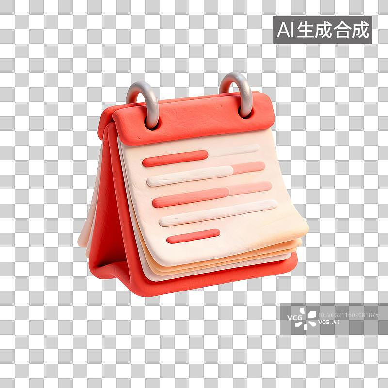 【AI数字艺术】3d粘土风格的翻页器图片素材