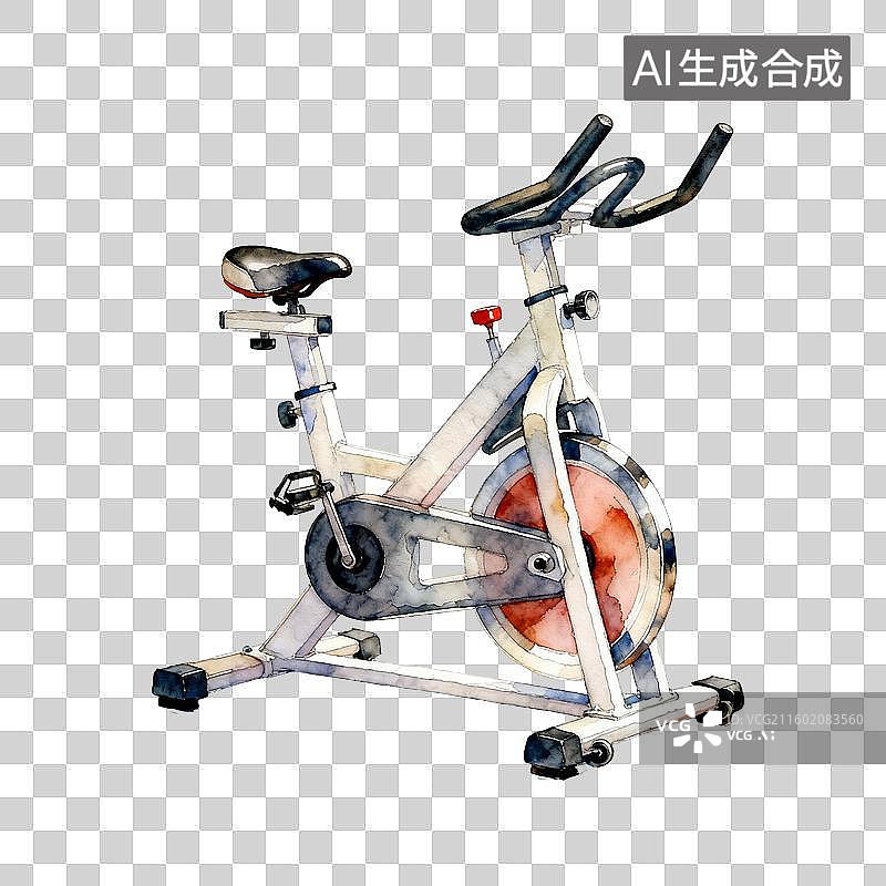 【AI数字艺术】室内健身自行车图片素材