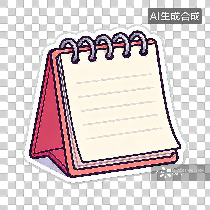 【AI数字艺术】卡通风格的便签本图片素材