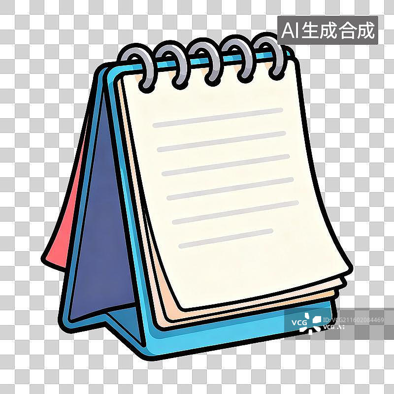 【AI数字艺术】彩色螺旋笔记本图片素材