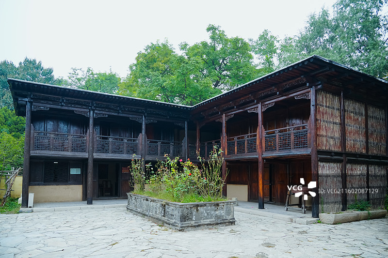 撒拉族博物馆篱笆楼   中华民族园（北京中华民族博物院）图片素材