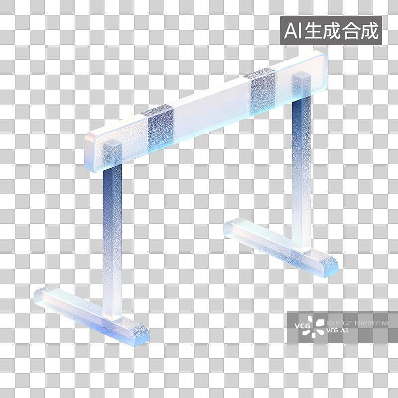 【AI数字艺术】透明障碍栏图片素材