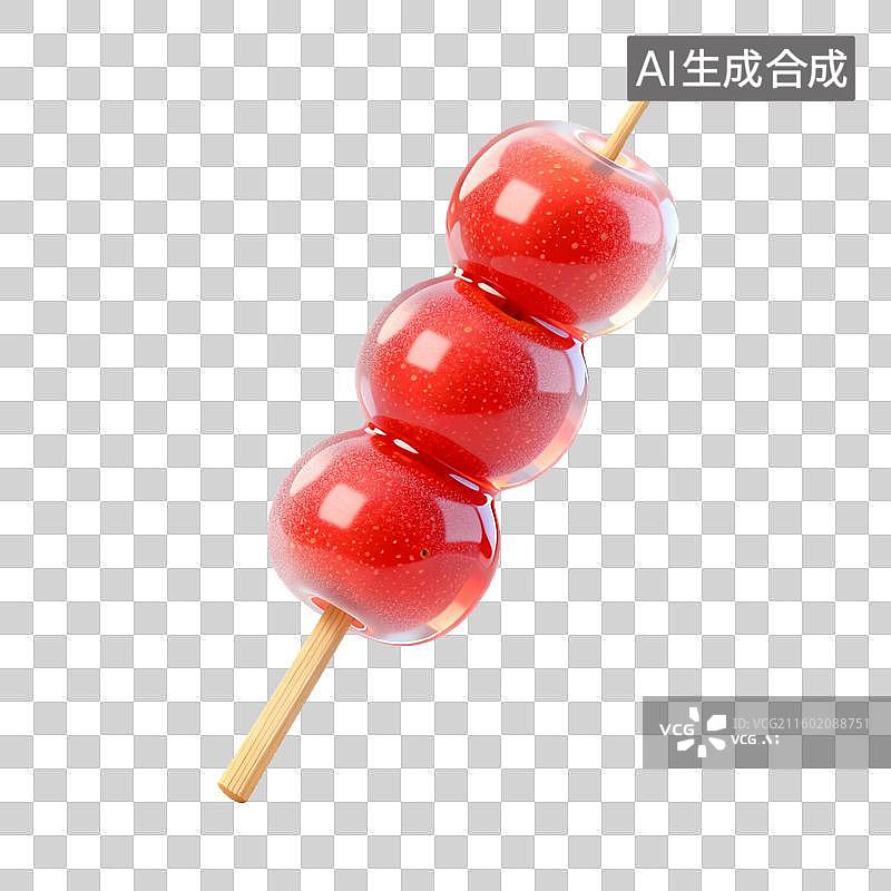 【AI数字艺术】冰糖葫芦背景图片素材